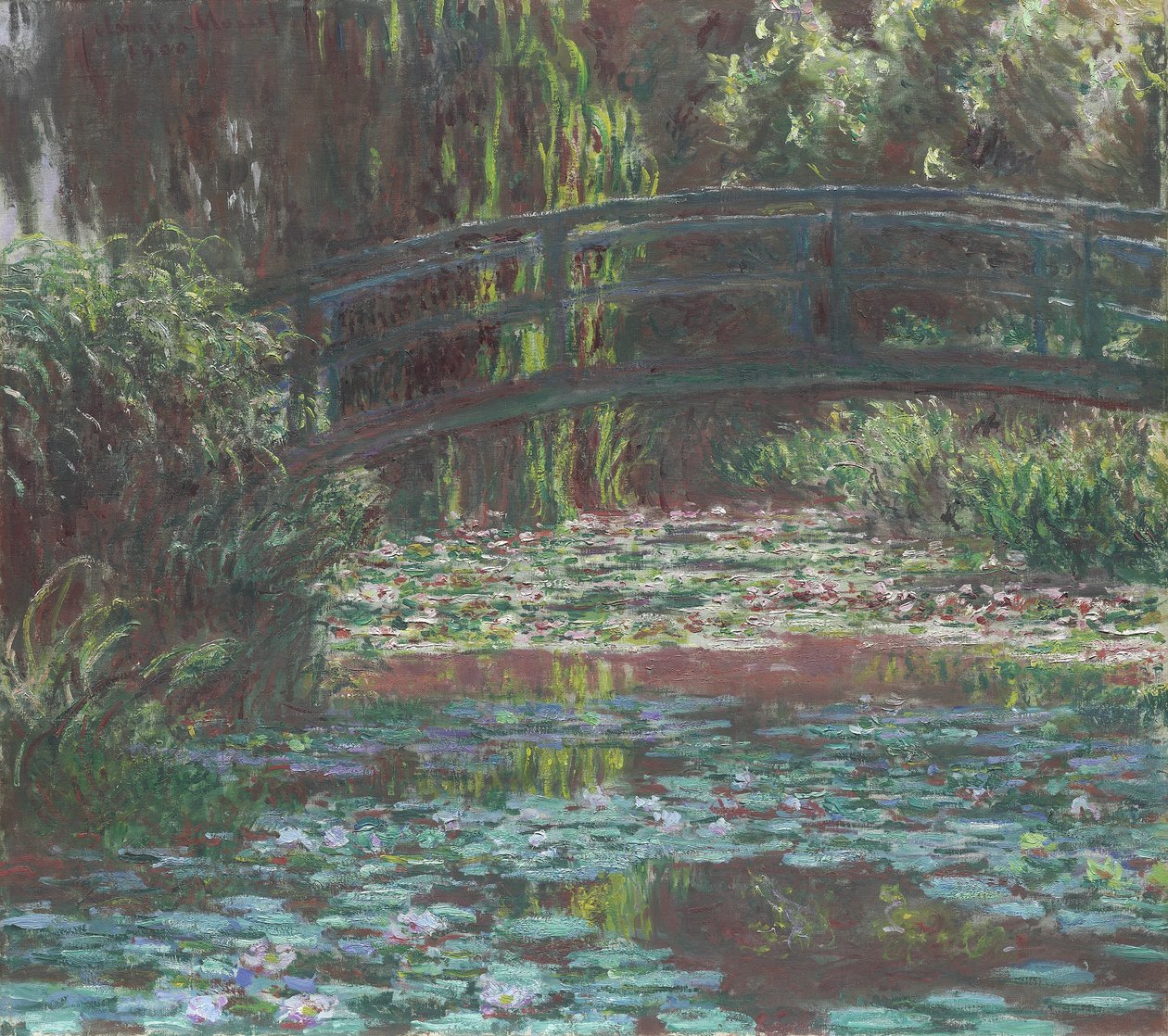 Åkandedam, 1900 af Claude Monet