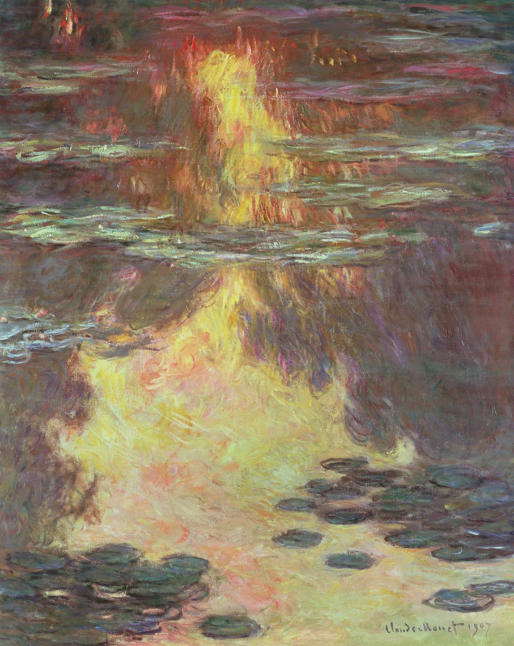 Åkander, 1907 af Claude Monet