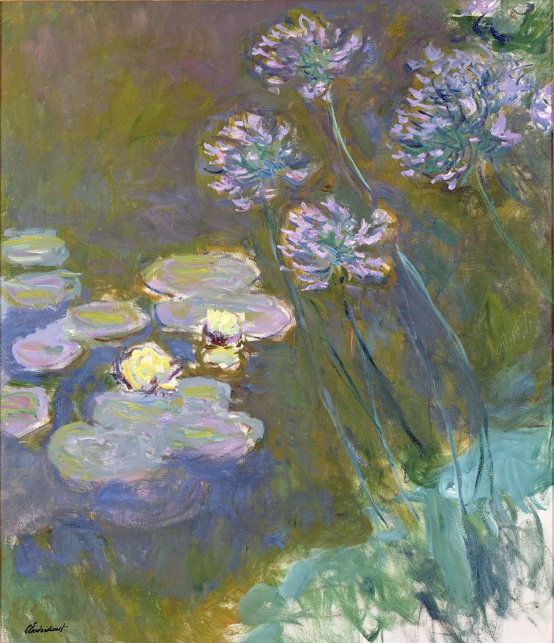 Åkander og Agapanthus af Claude Monet