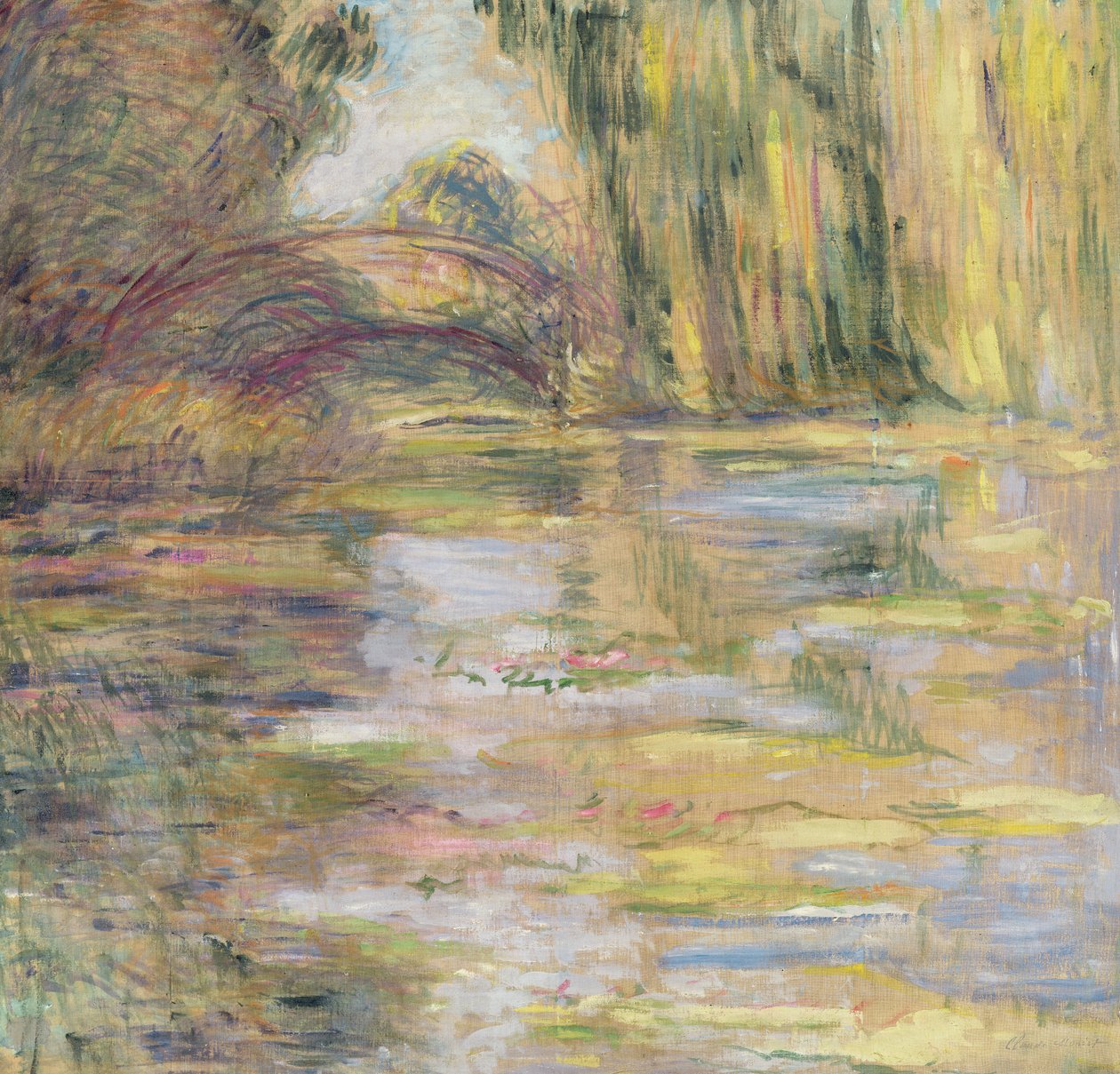 Waterlily Pond: Broen af Claude Monet