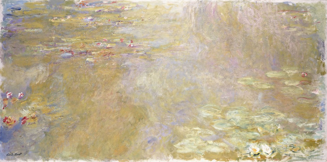 Åkandedam, ca. 1917-1919 af Claude Monet