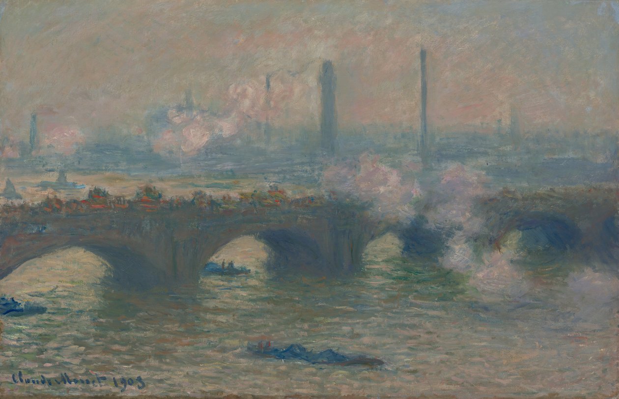 Waterloo Bridge, Gray Day, 1903. af Claude Monet