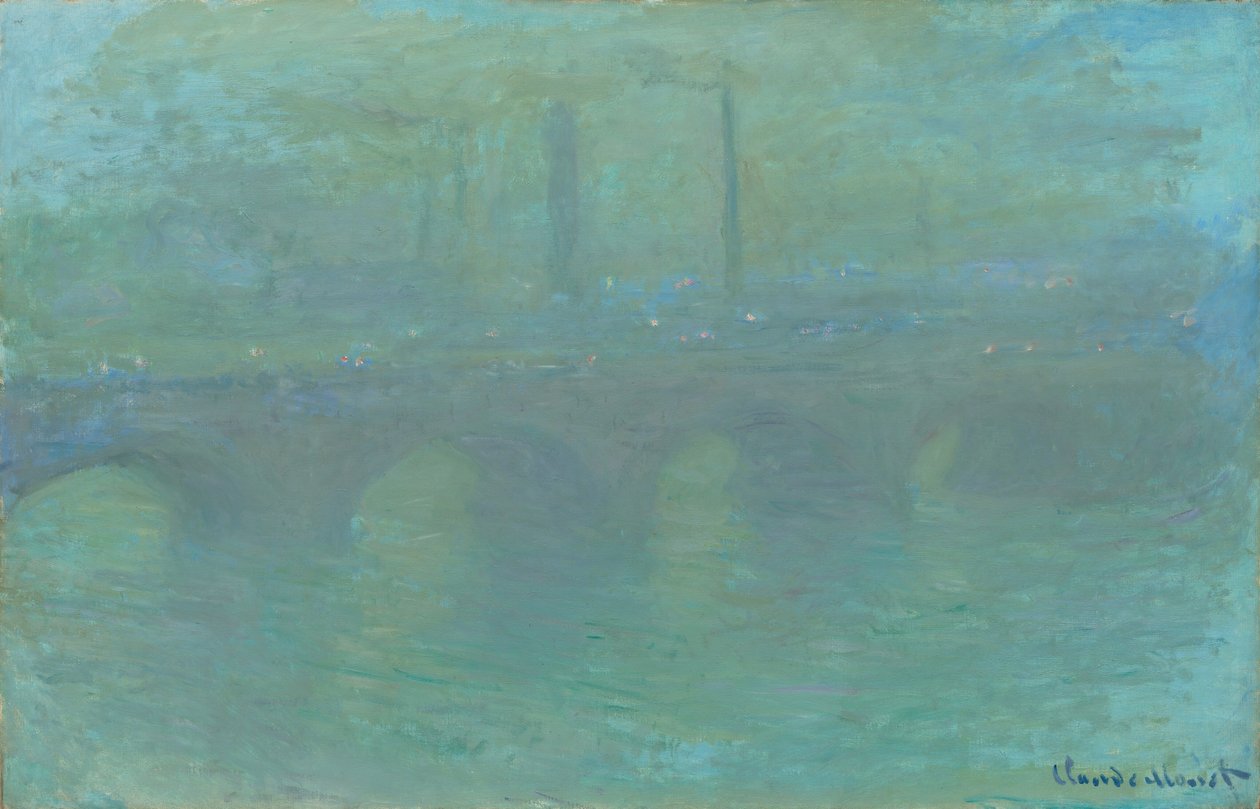 Waterloo Bridge, London, i skumringen af Claude Monet
