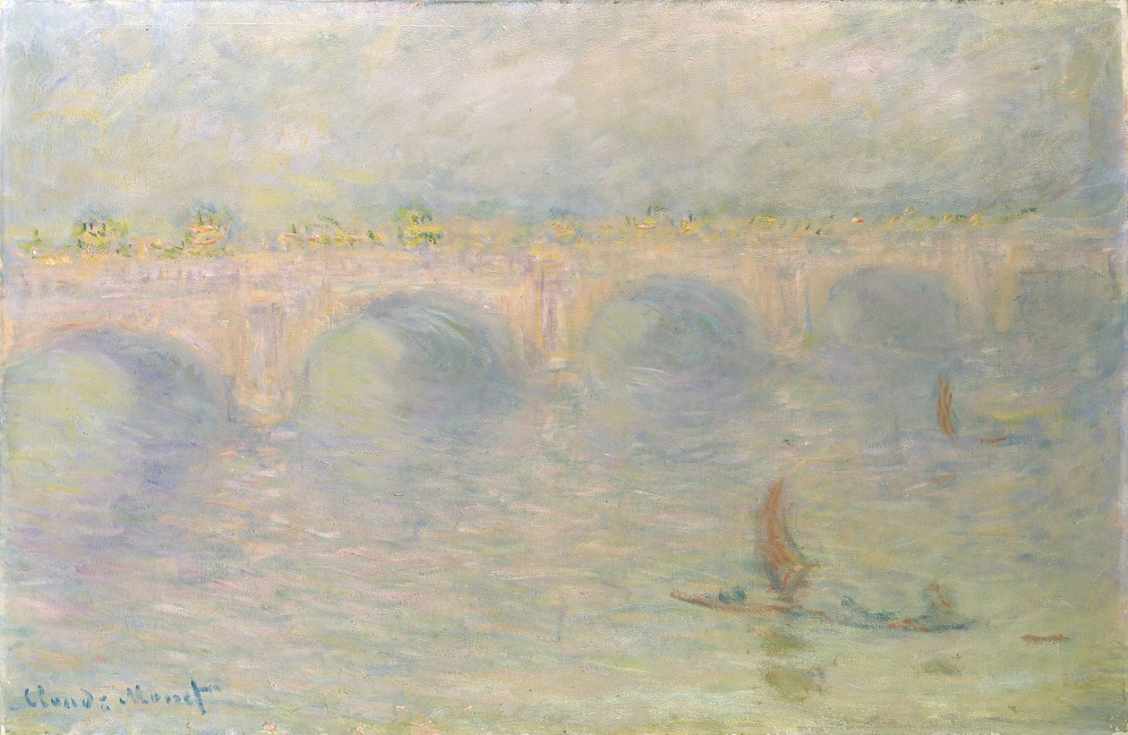 Waterloo Bridge, Sollyseffekt, 1899-1901 af Claude Monet