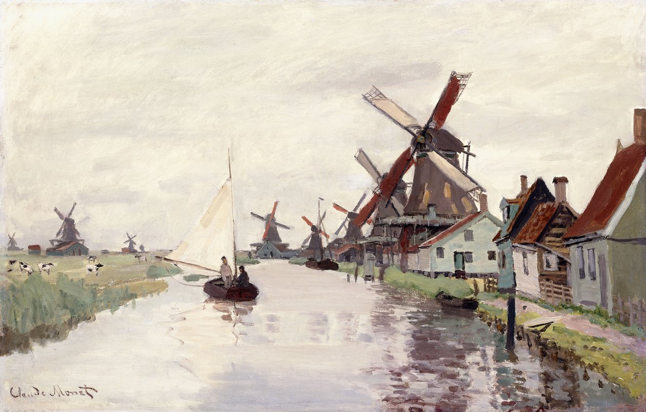 Vindmølle i Holland, 1871 af Claude Monet