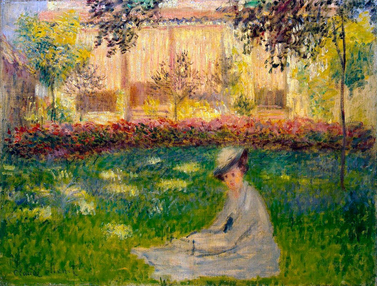 Kvinde i en have, 1876. af Claude Monet