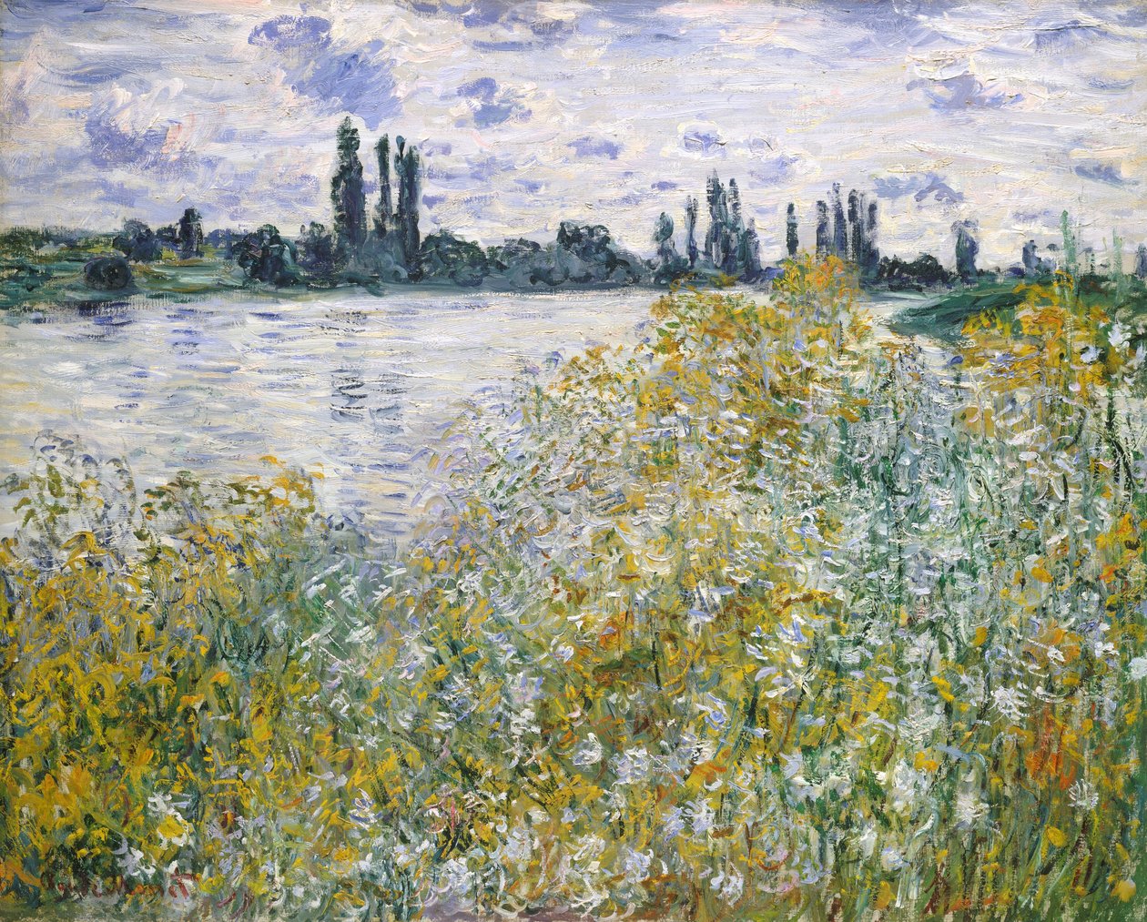 Blomsterøen nær Vétheuil af Claude Monet