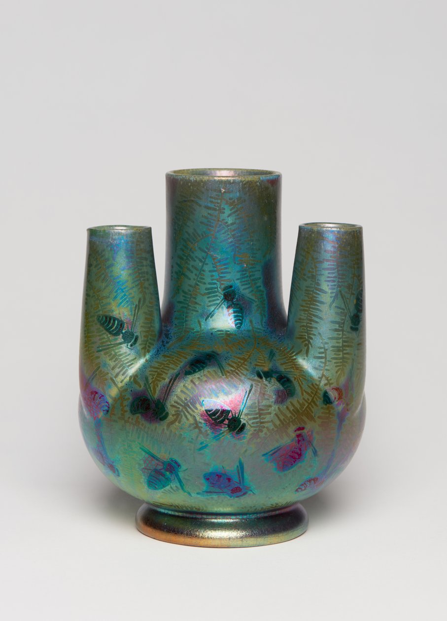 Vase, ca. 1900 (glaseret lertøj) af Clement Massier
