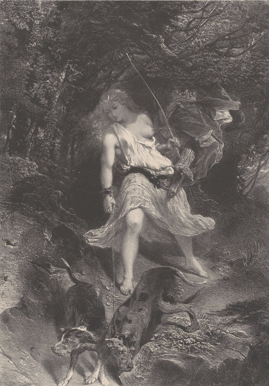 Diane, ca. 1830-70. af Célestin Nanteuil