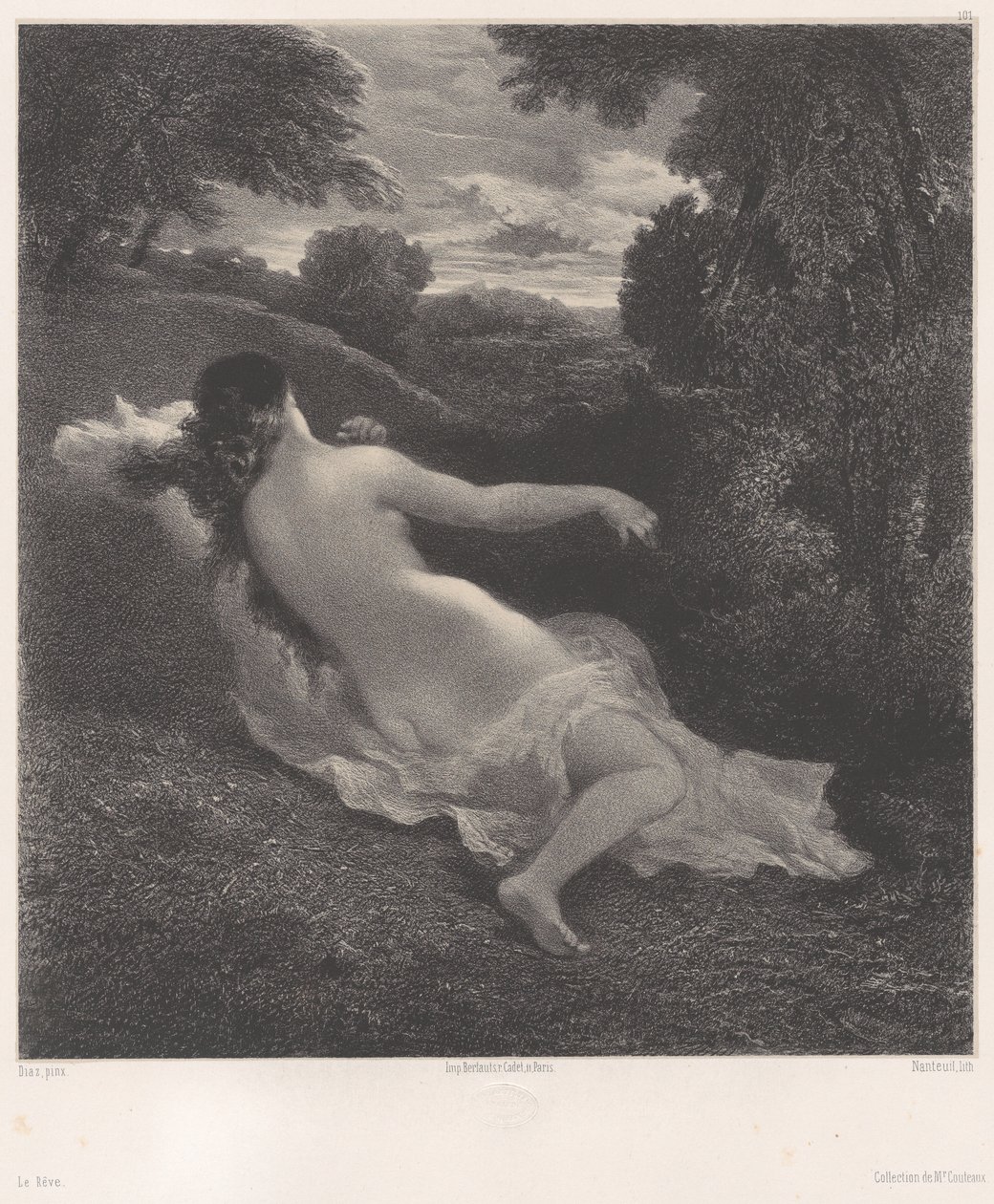 Drømmen, ca. 1849-62., ca. 1849-62. af Célestin Nanteuil