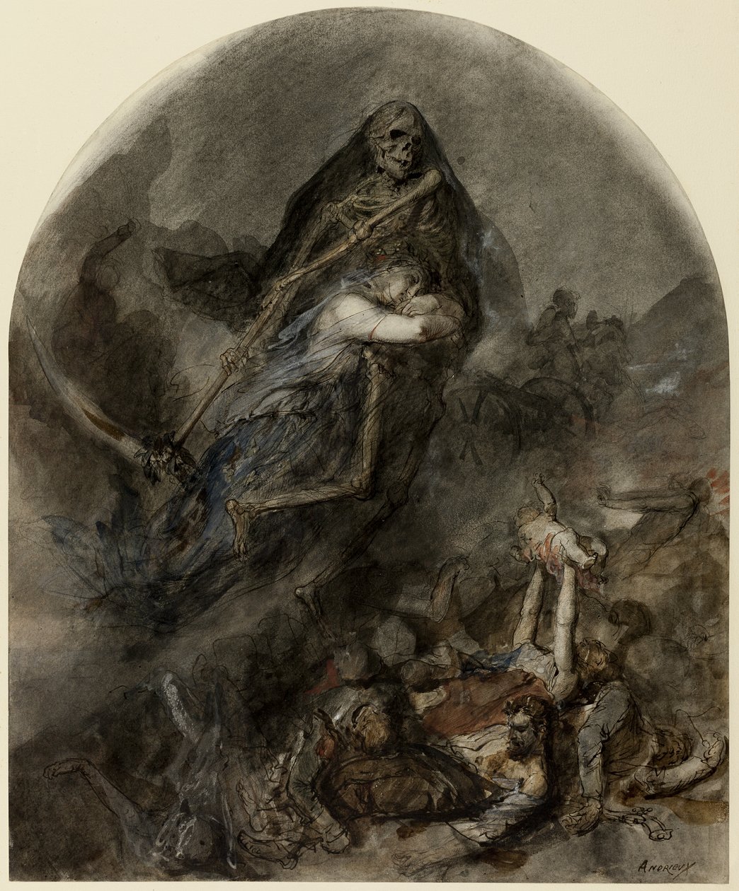 Allegori om døden af Clément Auguste Andrieux