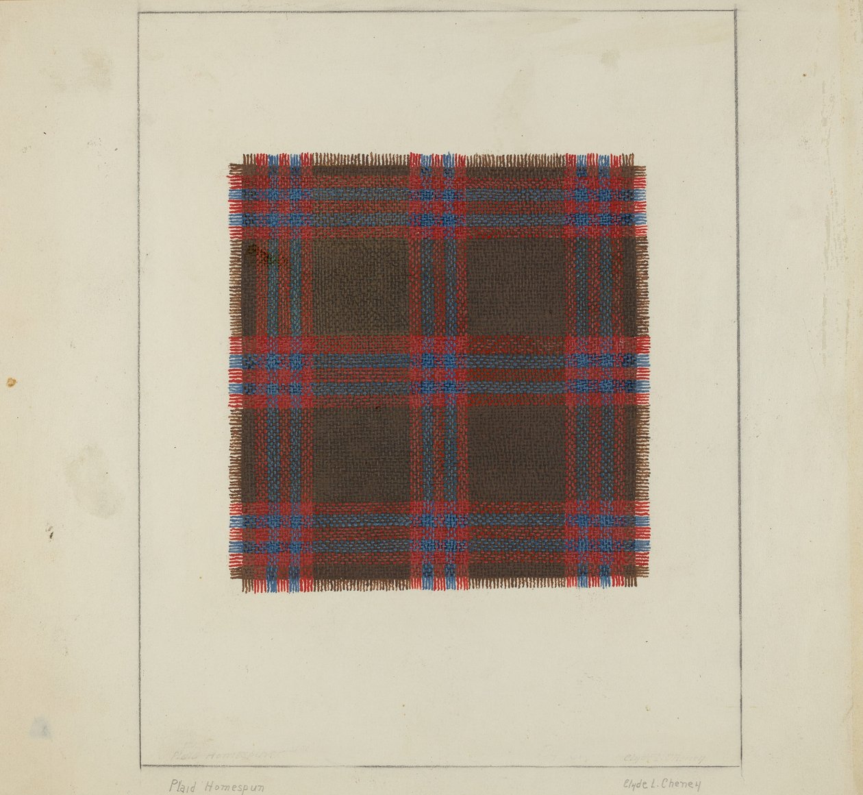 Plaid hjemmespundet af Clyde L. Cheney