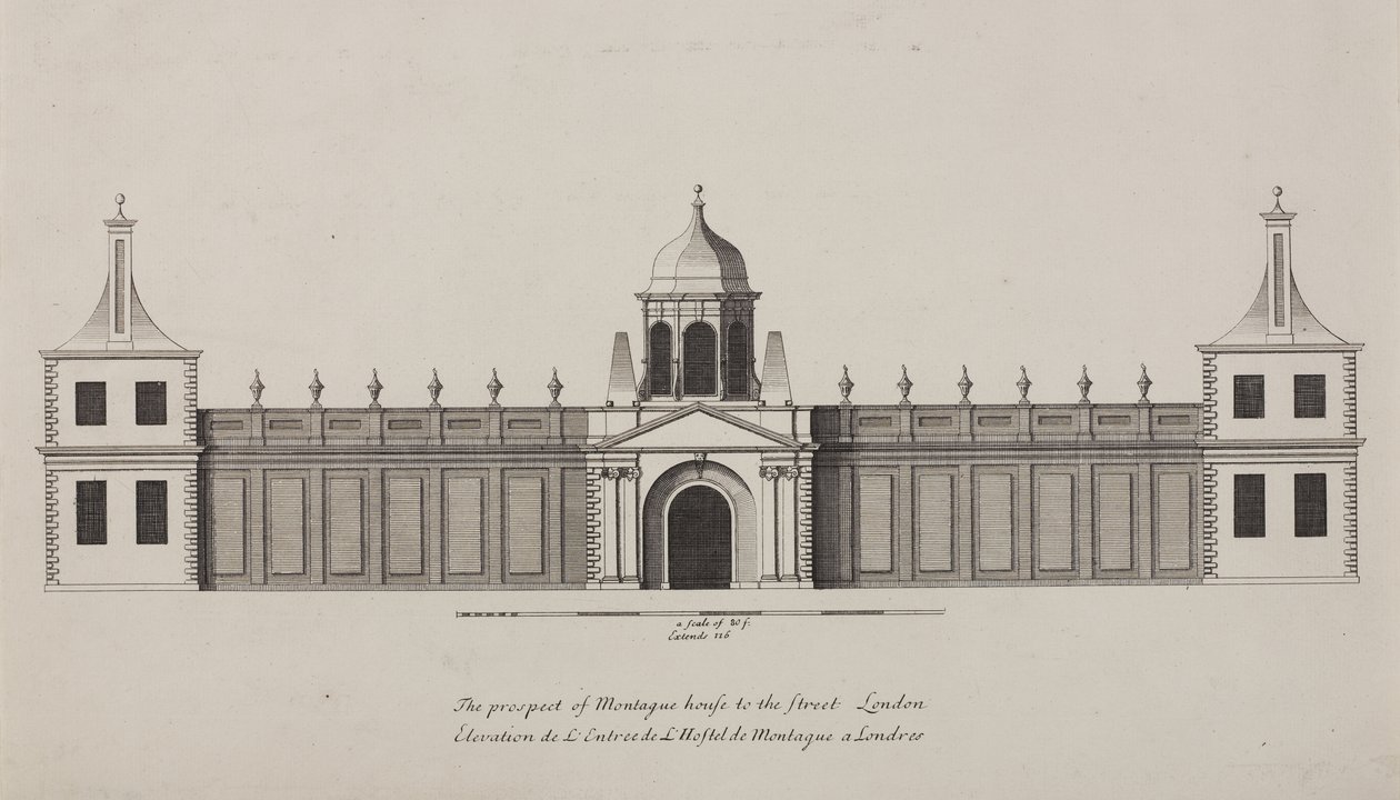 British Museum, Holborn, c.1750dani af Colen Campbell