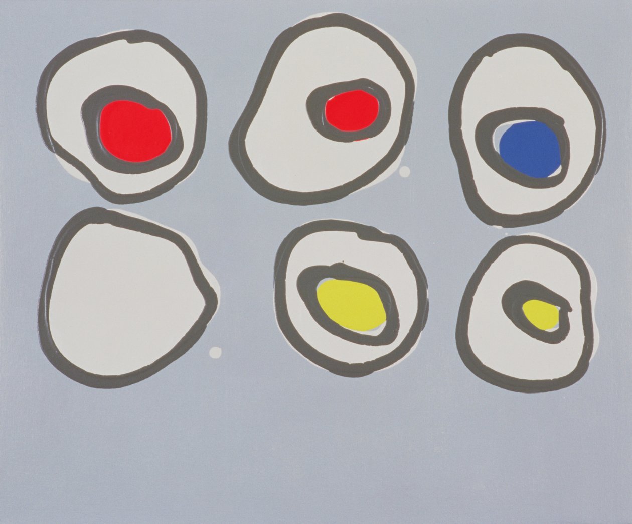 Lights Out, 1998 (akryl på lærred) af Colin Booth