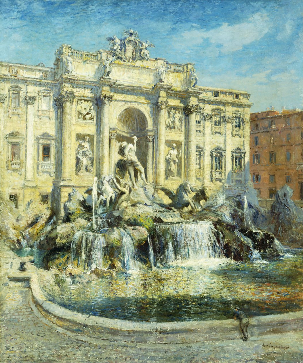 Trevi-fontænen, Rom af Colin Campbell Cooper