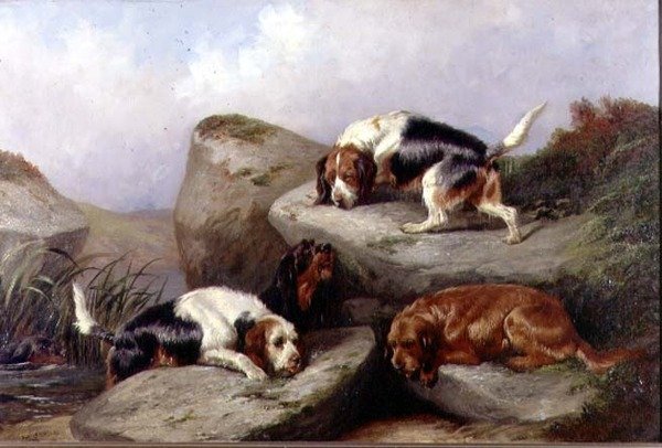 Otterhounds, 1889 af Colin Graeme