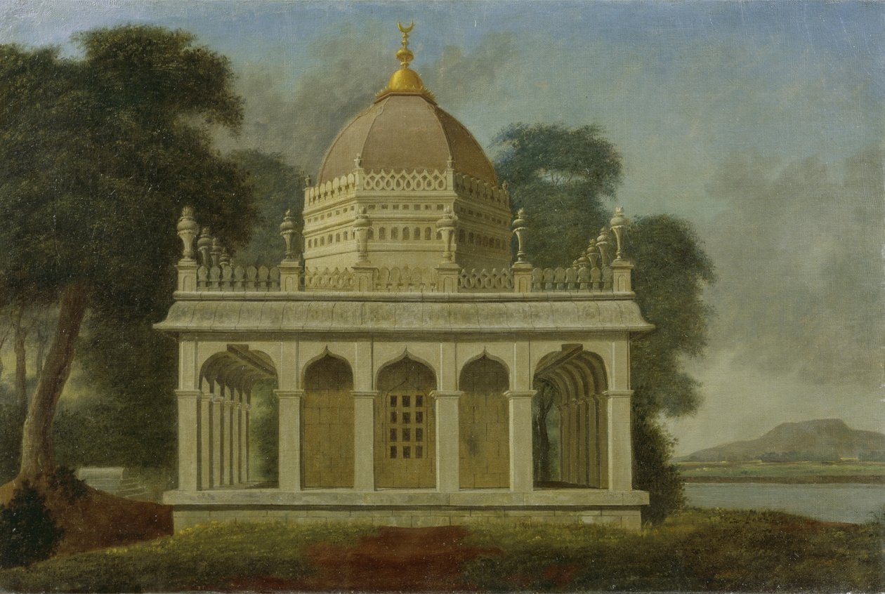 Mausoleum ved Outatori nær Trichinopoly, ca. 1788 af Colonel Francis Swain Ward