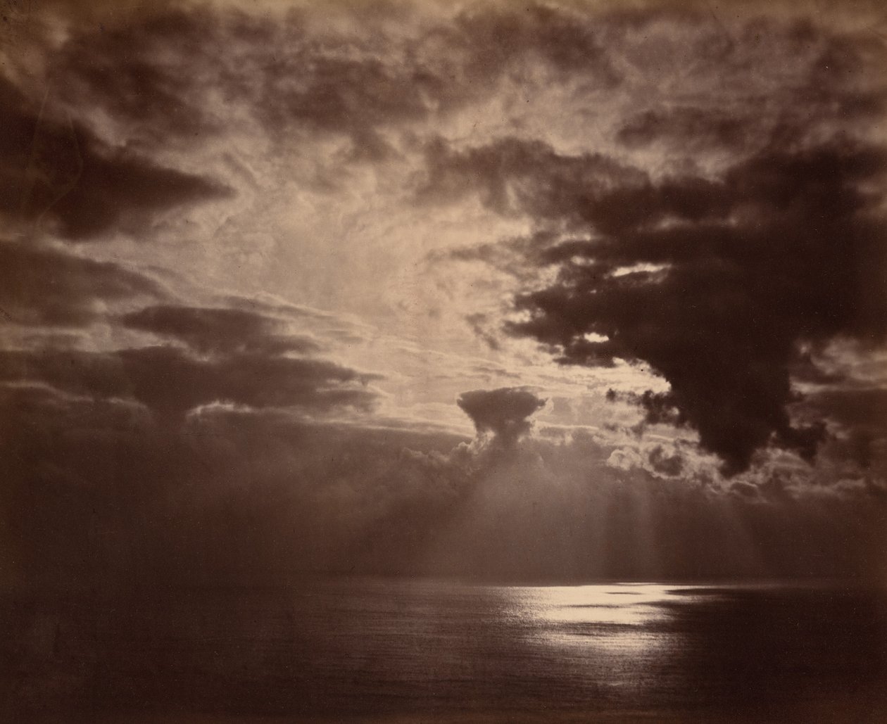 Solnedgang ved havet af Colonel Stuart Wortley