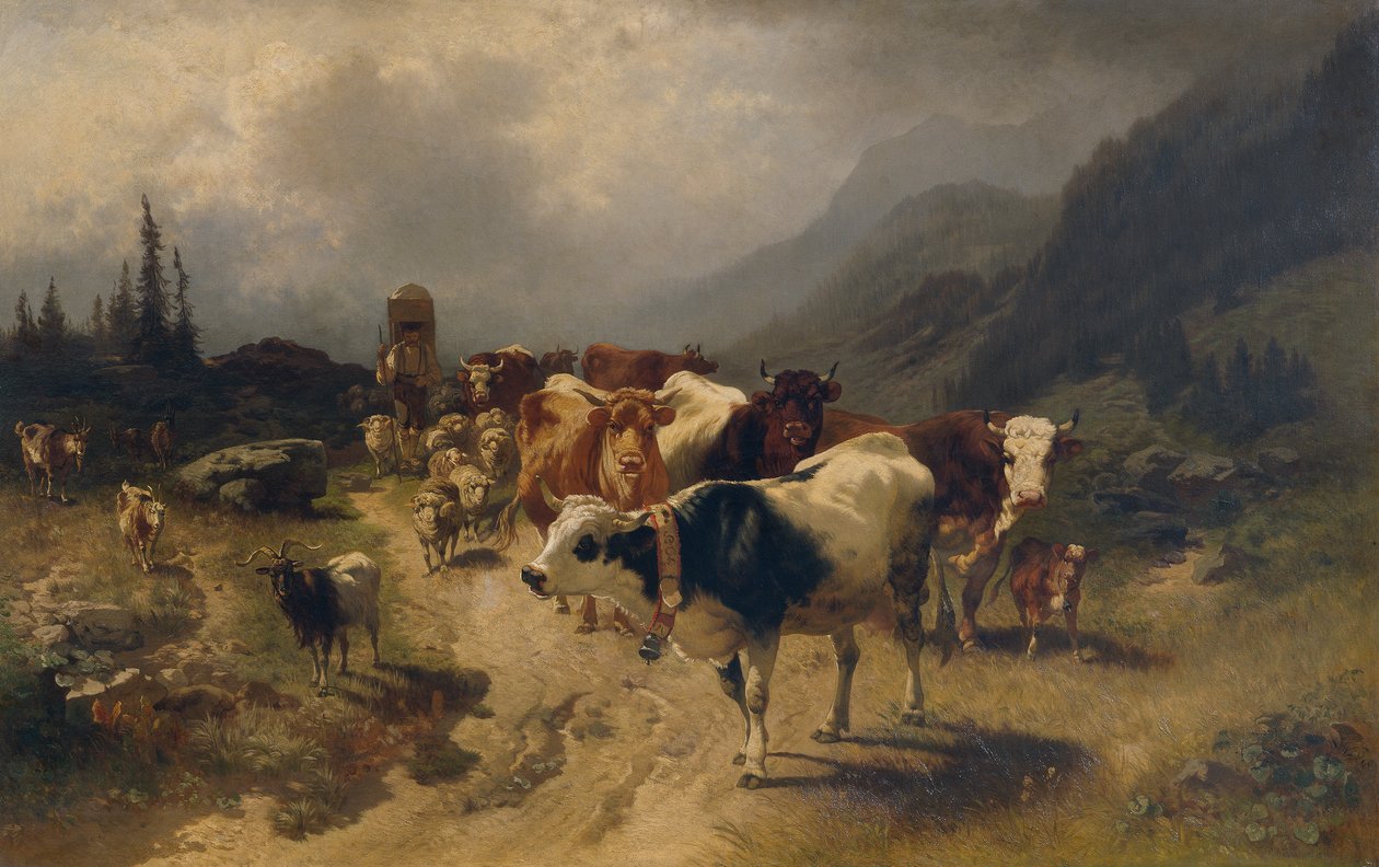 Viehabtrieb af Conrad Bühlmayer