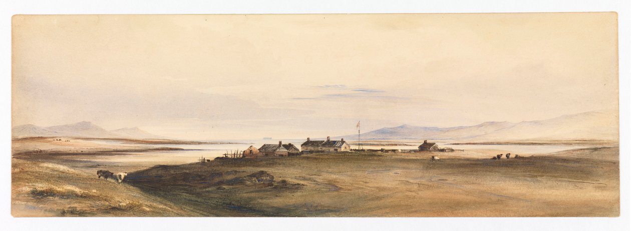 Berkeley Sound, Falklandsøerne, ca. 1878 (akvarel) af Conrad Martens
