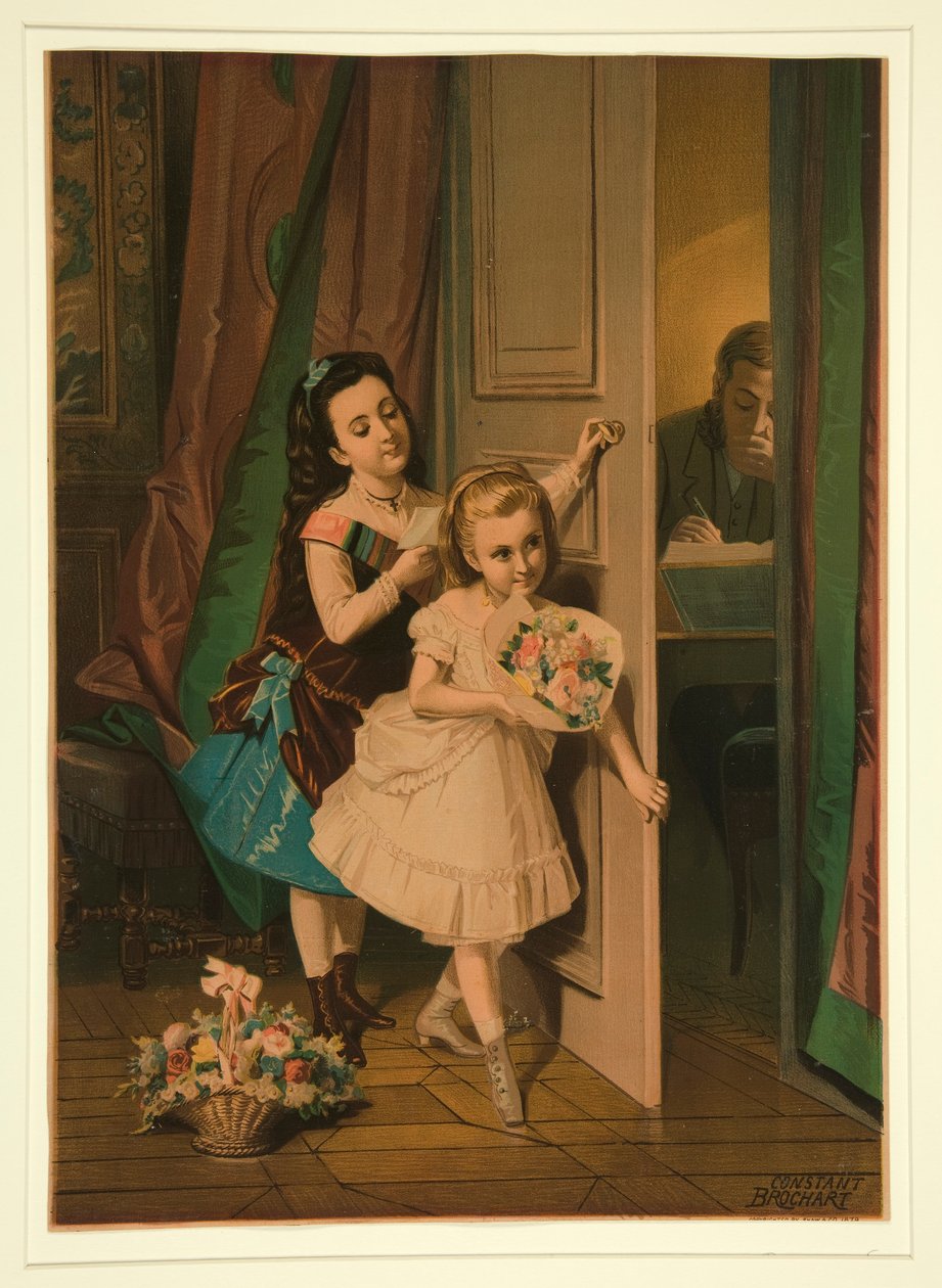 Uden titel (Blomster til far) af Constant Joseph Brochart