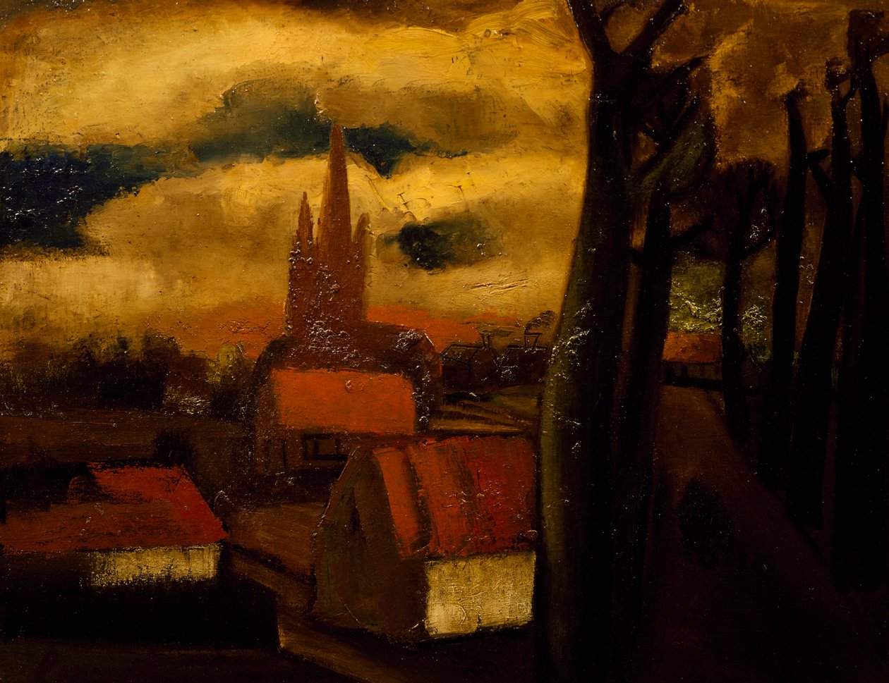 De røde tage af Constant Permeke
