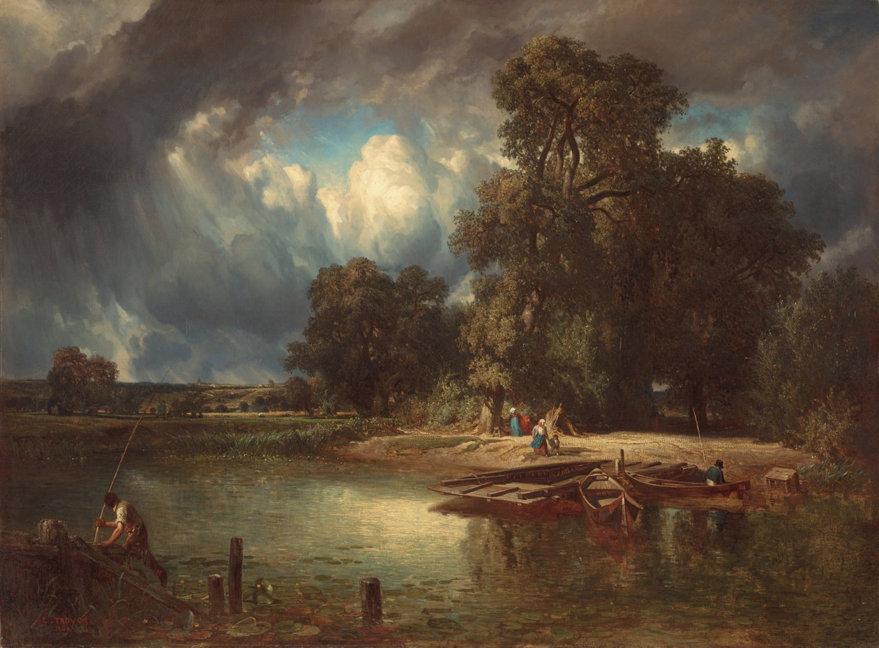 Stormen nærmer sig, 1849. af Constant Troyon