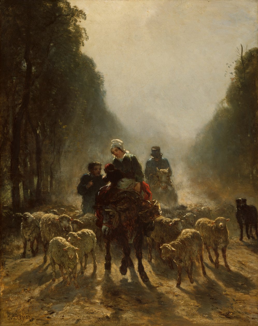 Vejen til markedet, 185859. af Constant Troyon