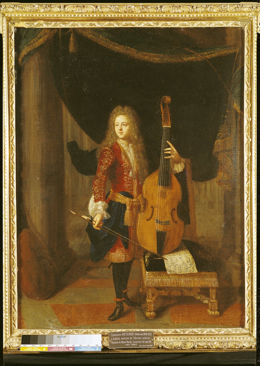 Portræt af Johann Schenck (1660-1712) af Constantin Netscher