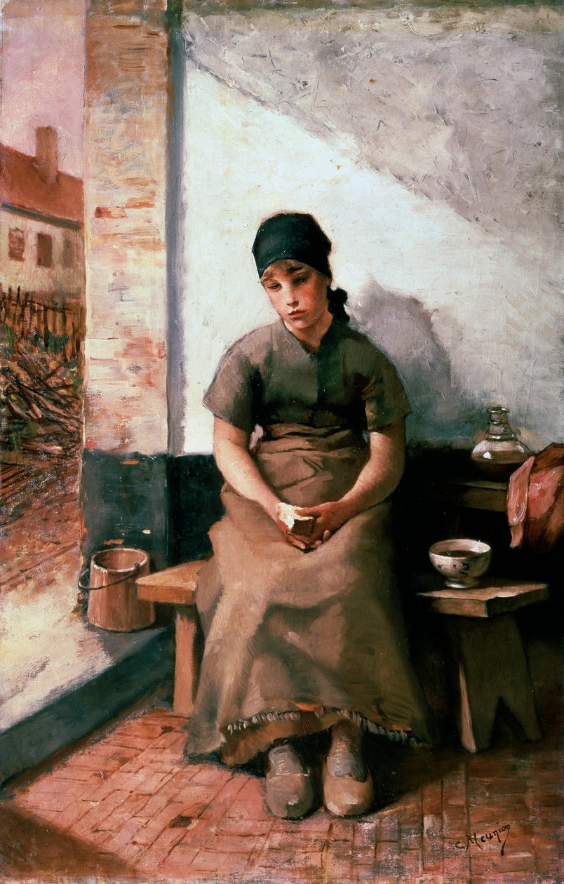 En tjenestepige morgenmad, 1880