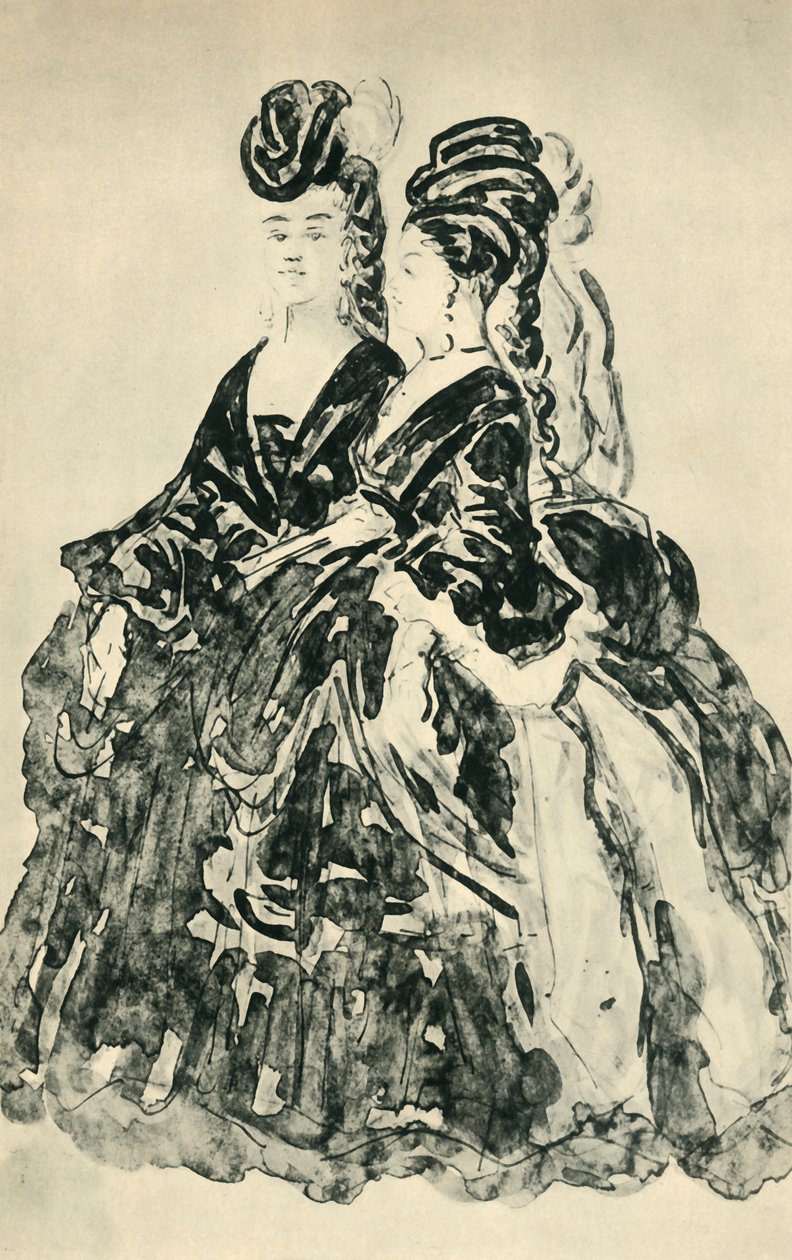 Deux Lorettes, midten af slutningen af det 19. århundrede, 1943. af Constantin Guys