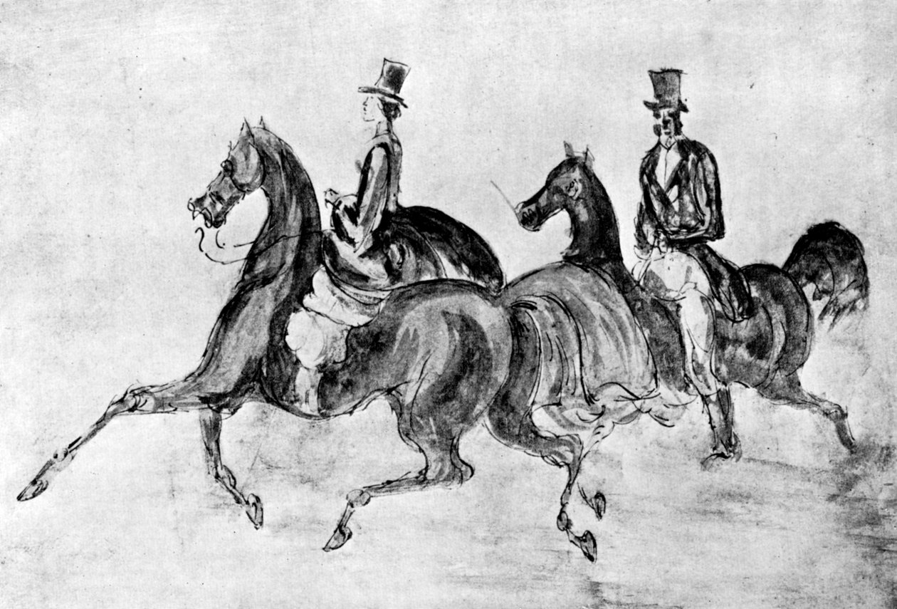 Rytterne, 1930. af Constantin Guys