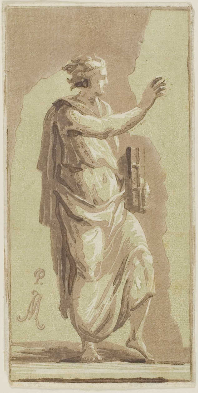 Ung mand stående af Conte Antonio Maria Zanetti the Elder