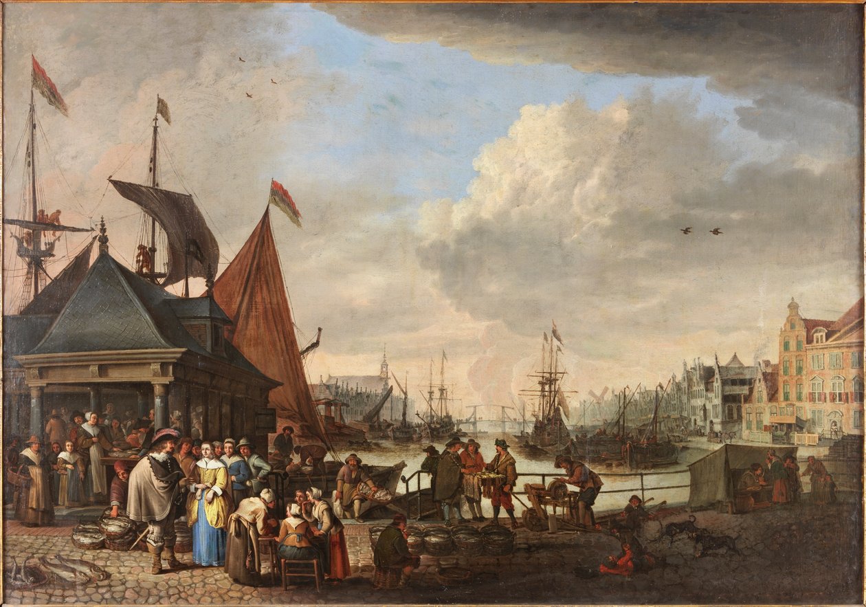 Et fiskemarked af Cornelis Beelt