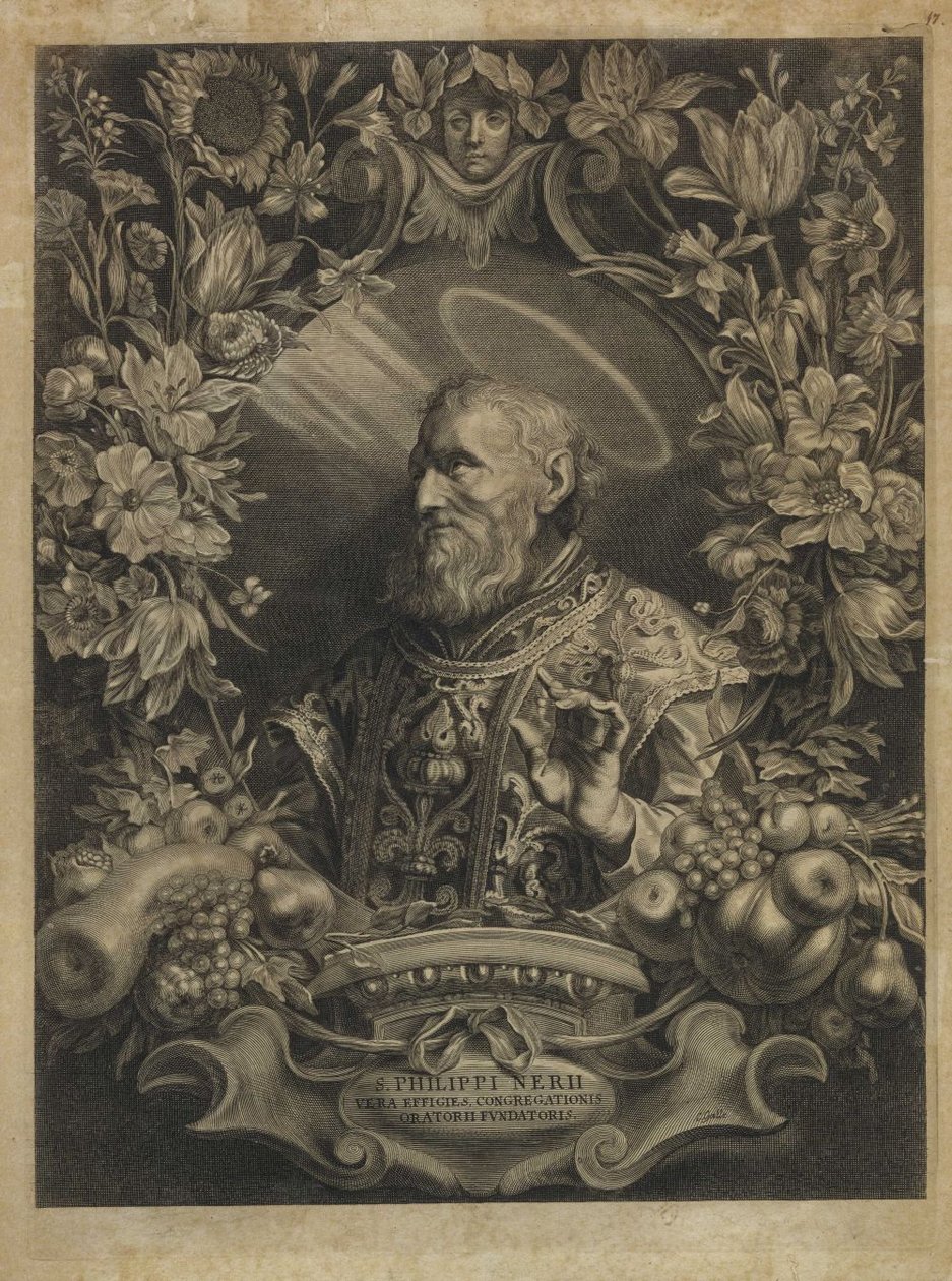 Sankt Philip Neri S. Philippi Nerii vera effigies congregationis oratorii fundatoris af Cornelis Galle the Elder