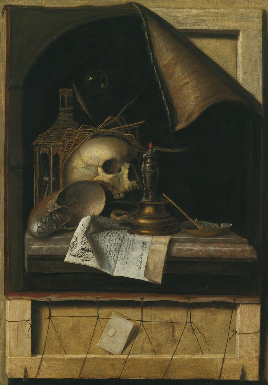 Vanitas Stilleben af Cornelis Norbertus Gysbrechts