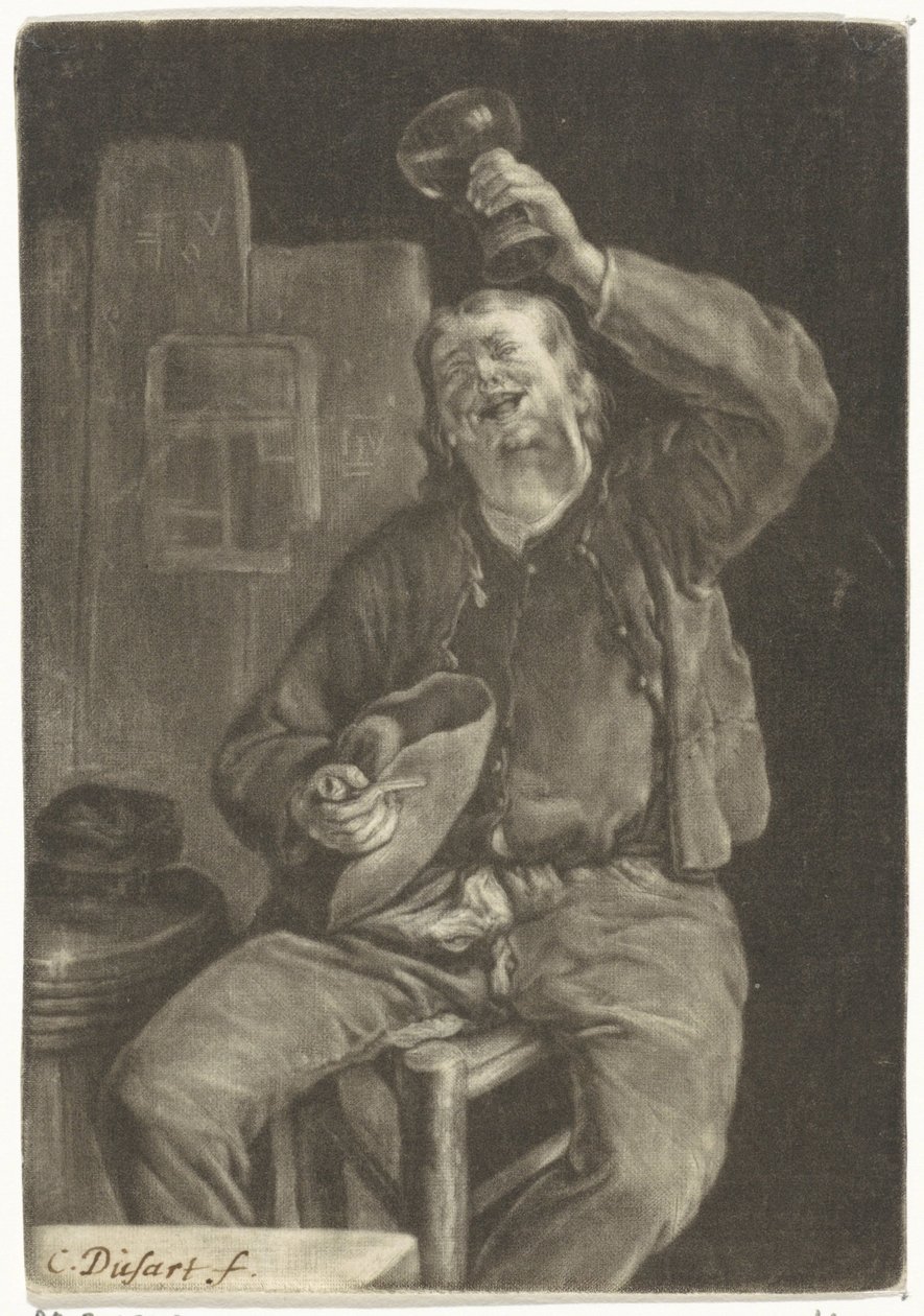 smilende drikker af Cornelis Dusart