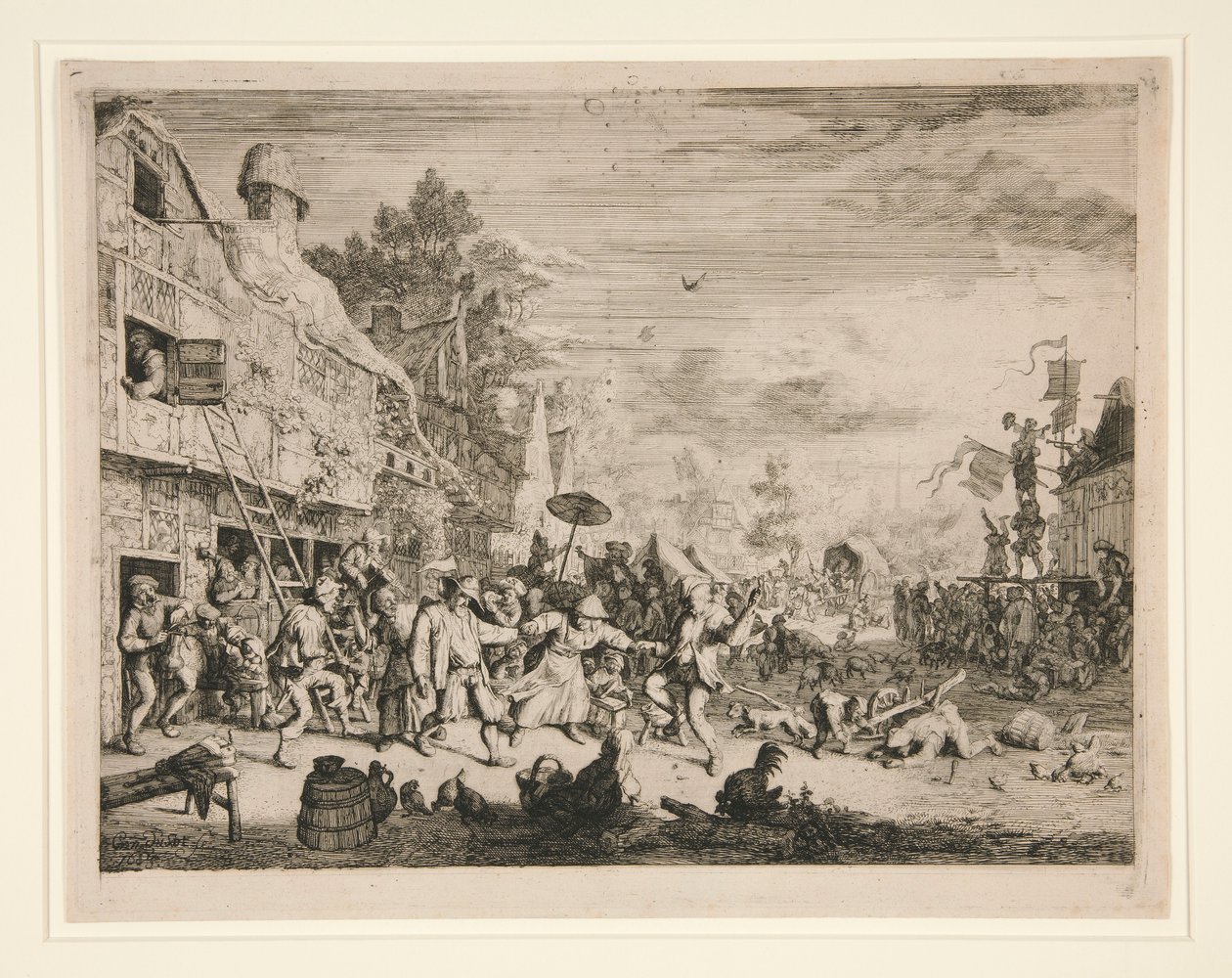 Landsbymessen af Cornelis Dusart