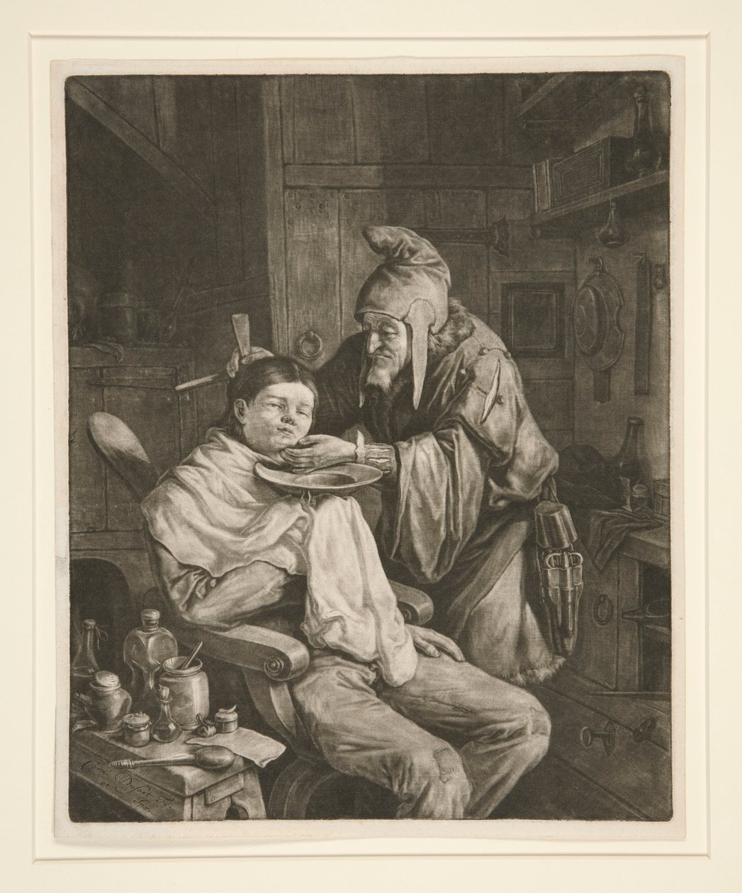 Landsbykirurgen af Cornelis Dusart