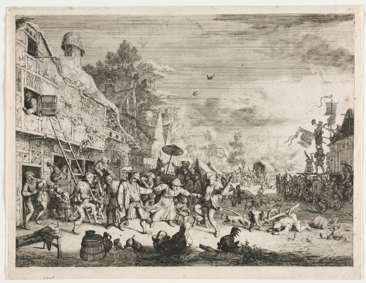 Landsbymesse af Cornelis Dusart