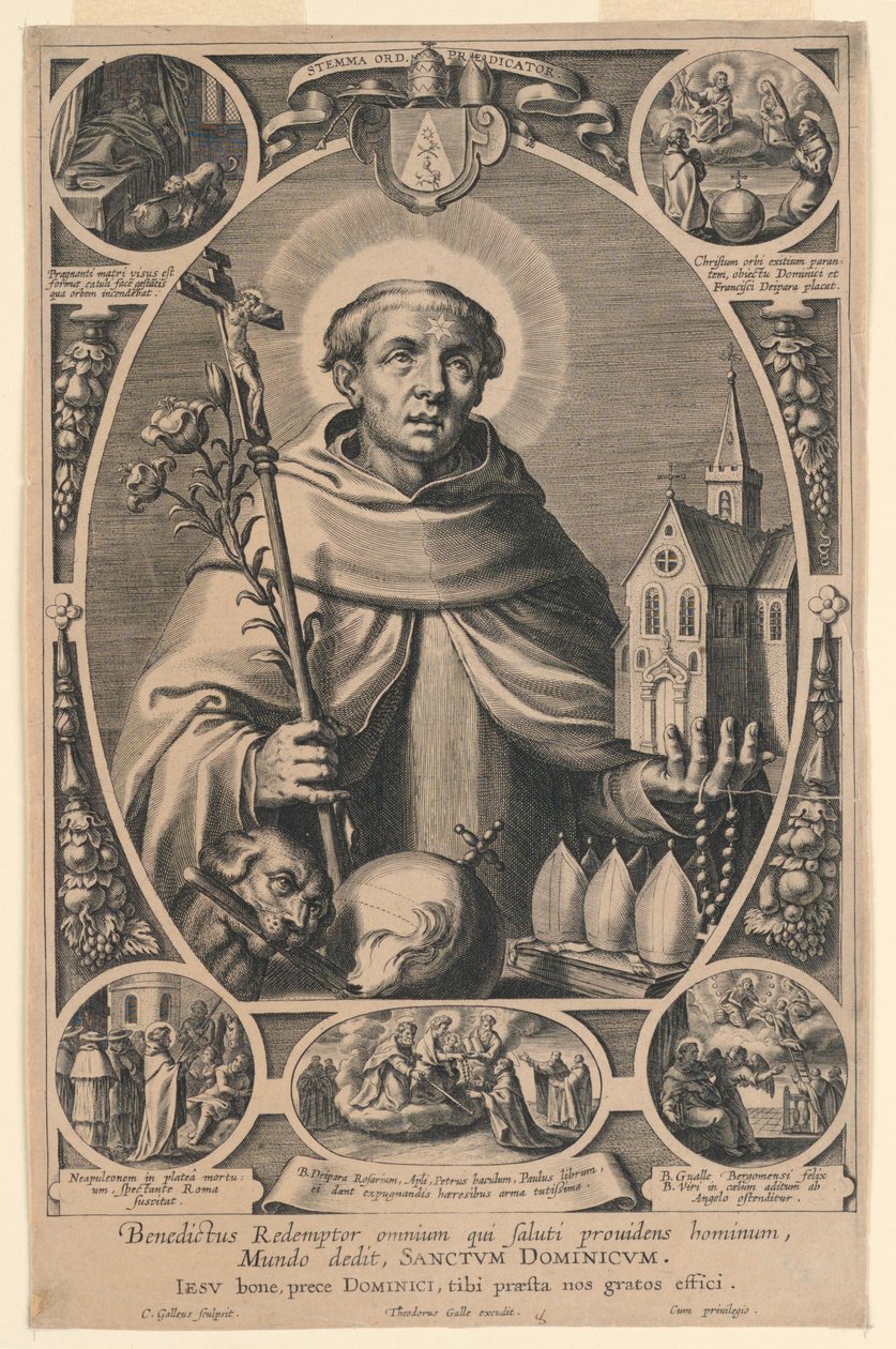 Sankt Dominikus af Cornelis Galle I