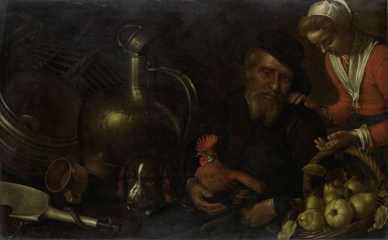 Fjerkræsælgeren af Cornelis Jacobsz. Delff