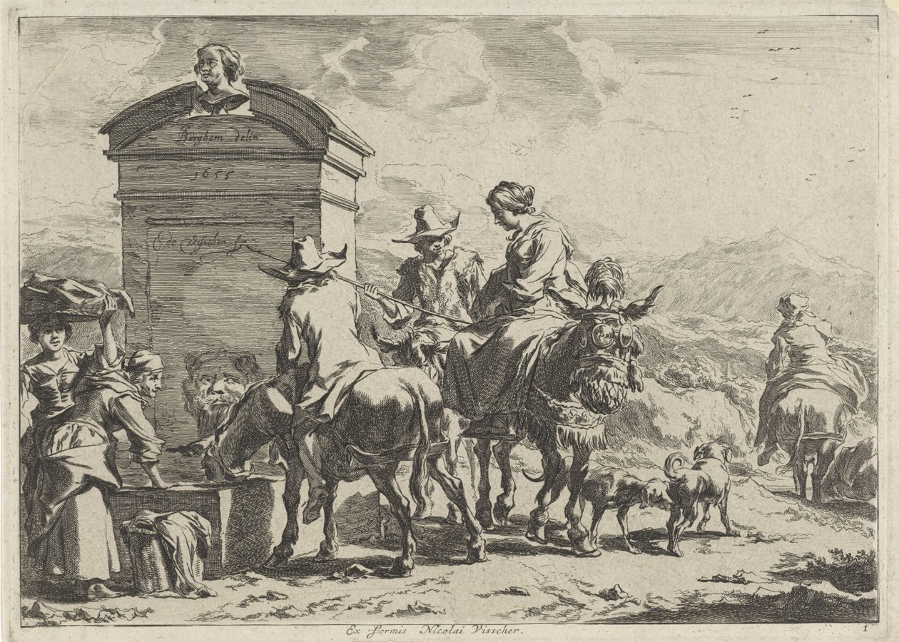 hvilested Landskaber (serietitel) af Cornelis Visscher (II)