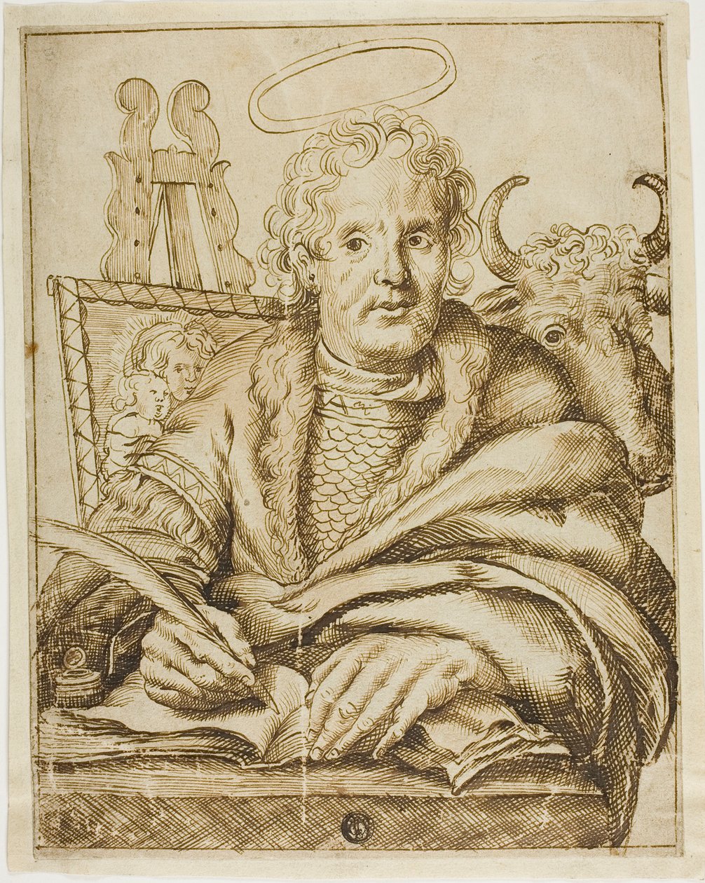 Sankt Lukas af Cornelis Visscher