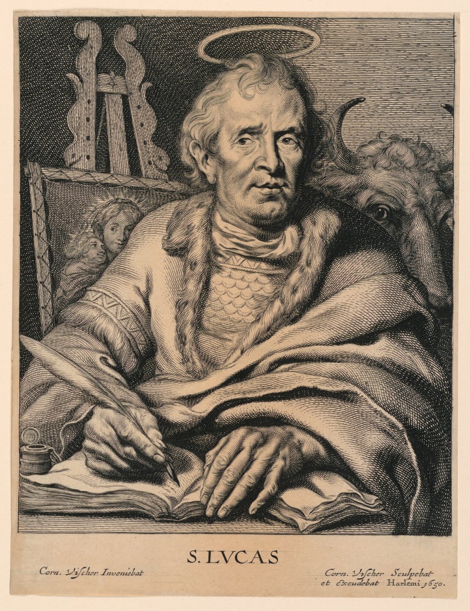 St. Luke (S. Lvcas) af Cornelis Visscher