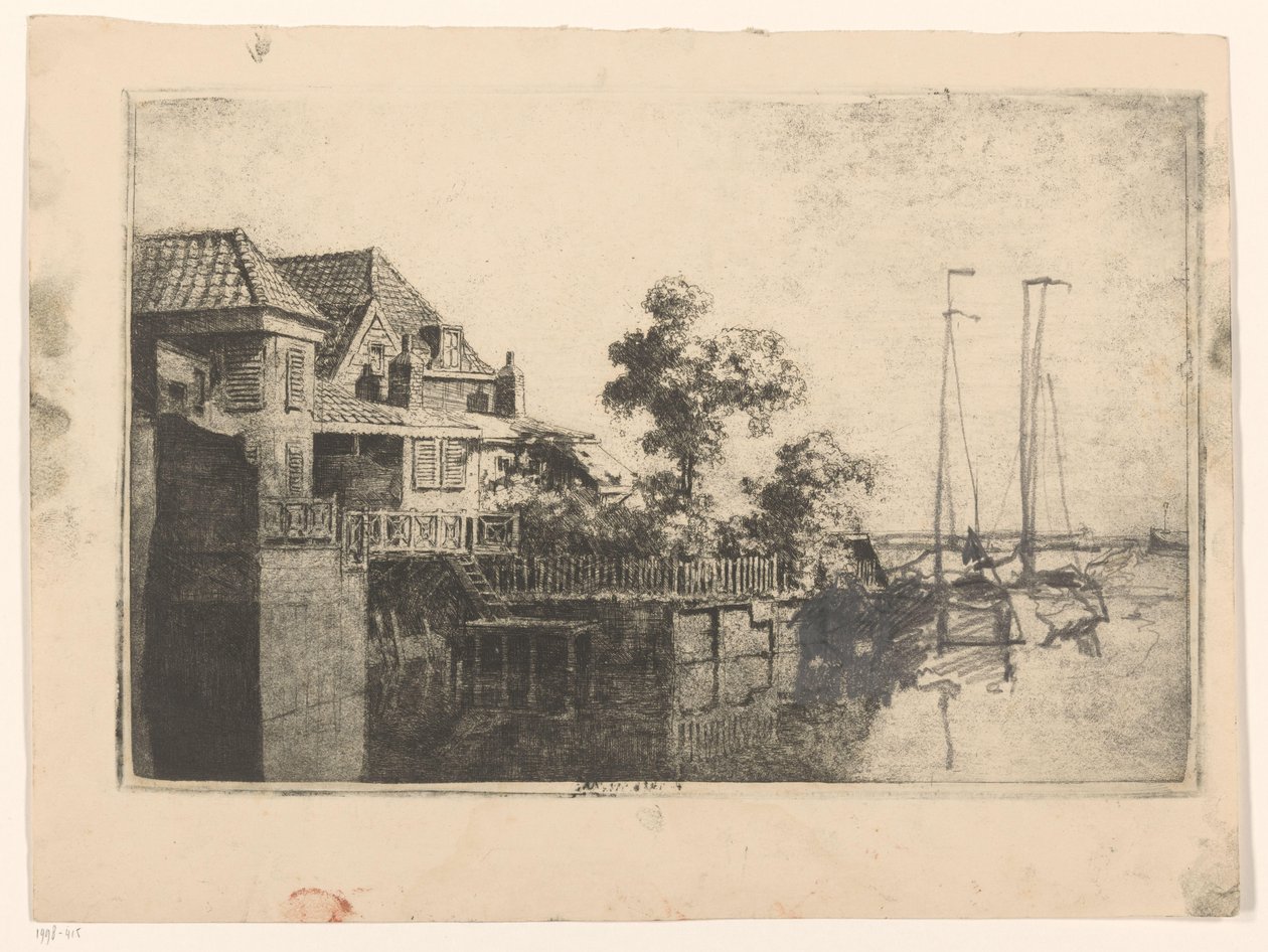 Hus på vandet af Cornelis Vreedenburgh