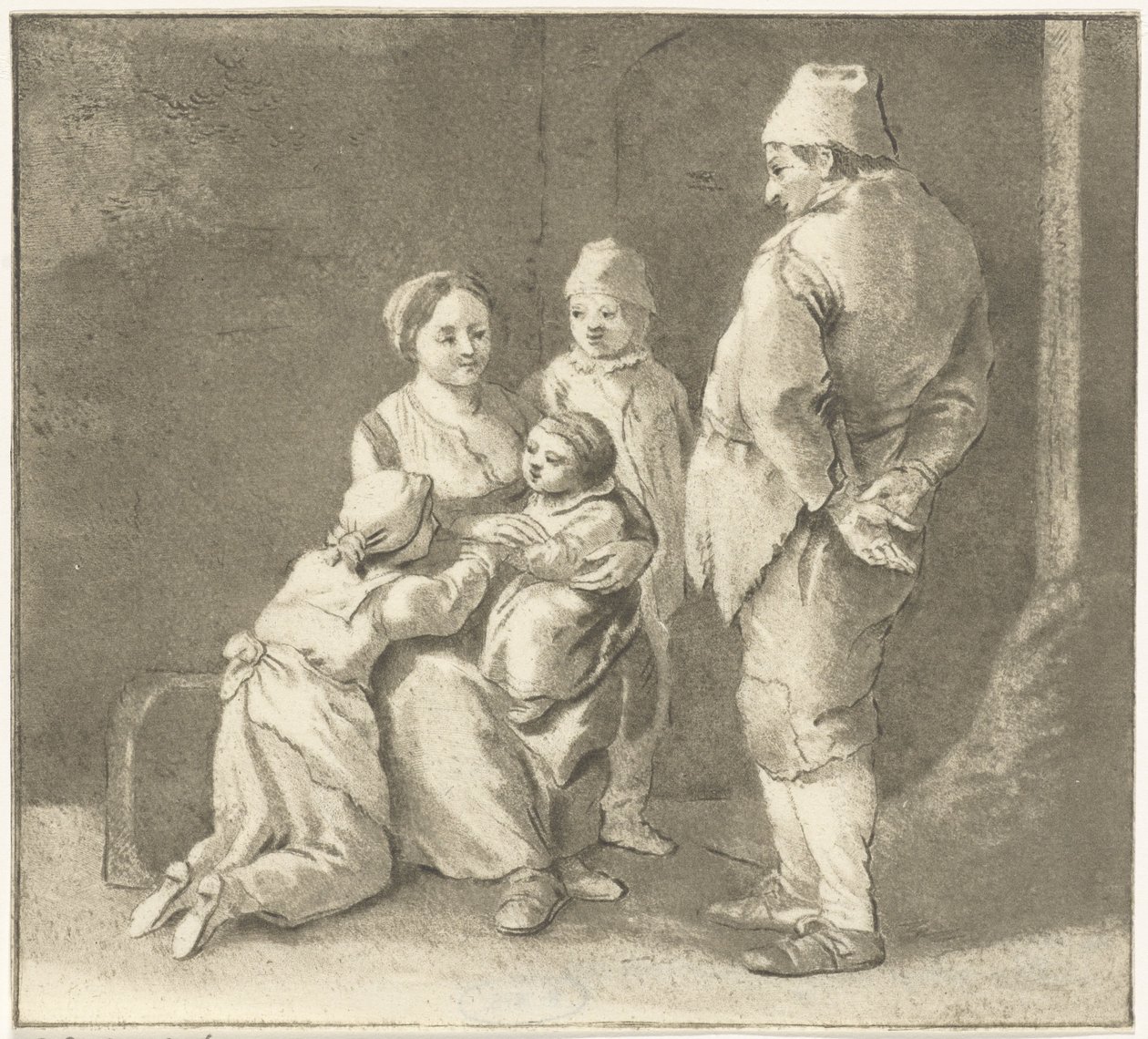 Gruppe af figurer af Cornelis van Noorde