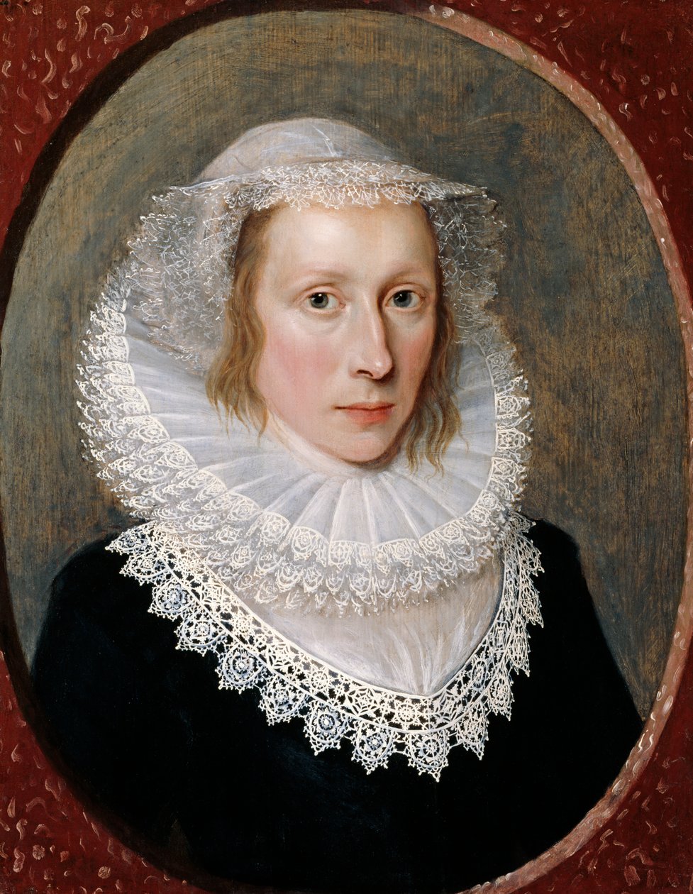Portræt af en dame, ca. 1620 af Cornelius Janssen van Ceulen