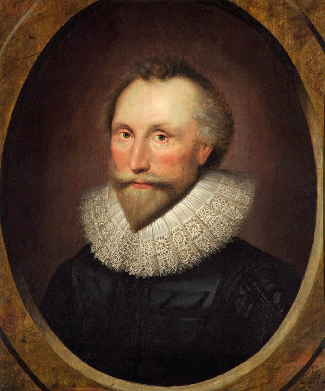 Portræt af en ukendt herre af Cornelius Janssen van Ceulen