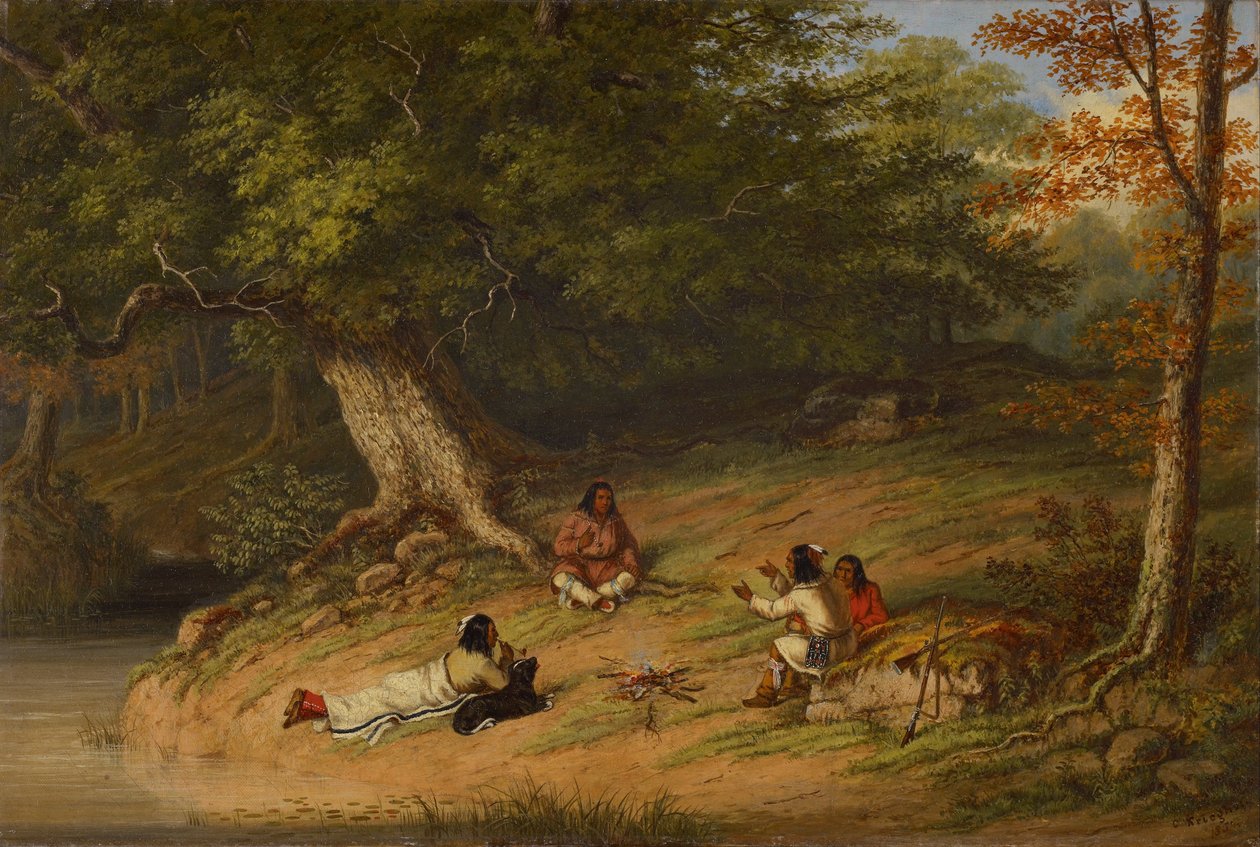 Middag hvile af Cornelius Krieghoff